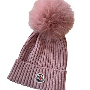 Pastel Pink Moncler Beanie!